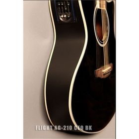 Электроакустическая гитара FLIGHT AG-210 CEQ BK от Сима-ленд