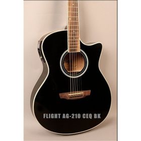 Электроакустическая гитара FLIGHT AG-210 CEQ BK от Сима-ленд