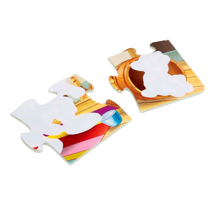 Пазлы "Раскрась водой. Семеро козлят", 6 элементов