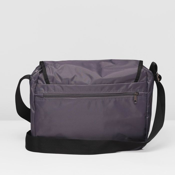 Сумка молод 815 Школьник 36*12*28, 2 отдела на молнии, 2 н/кармана, серый/коричневый