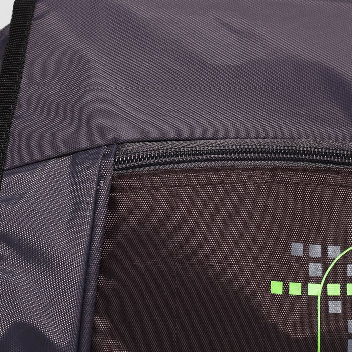 Сумка молод 815 Школьник 36*12*28, 2 отдела на молнии, 2 н/кармана, серый/коричневый