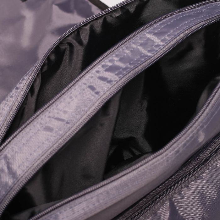 Сумка молод 815 Школьник 36*12*28, 2 отдела на молнии, 2 н/кармана, серый/коричневый