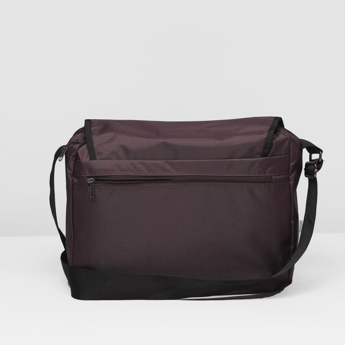 Сумка молод 815 Школьник 36*12*28, 2 отдела на молнии, 2 н/кармана, черный/коричневый