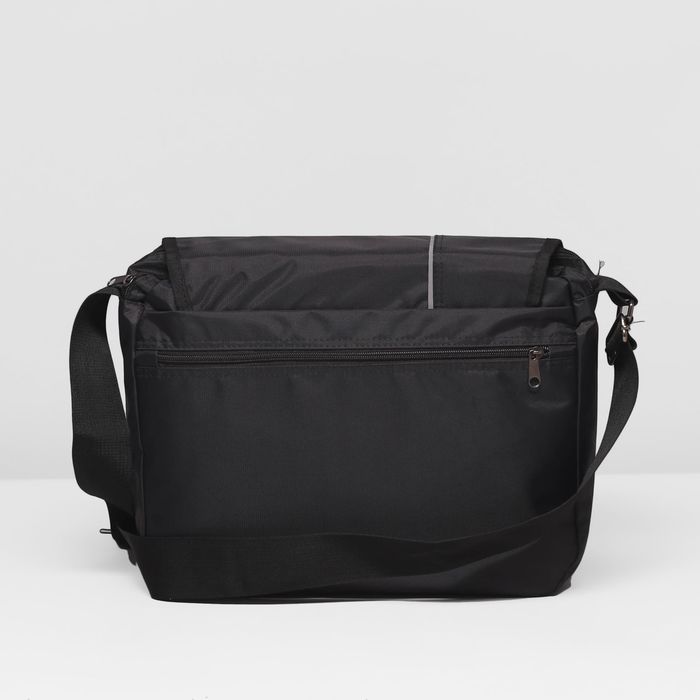 Сумка молод 802 Школьник 36*12*28, 2 отдела на молнии, 3 н/кармана, черный/сирень