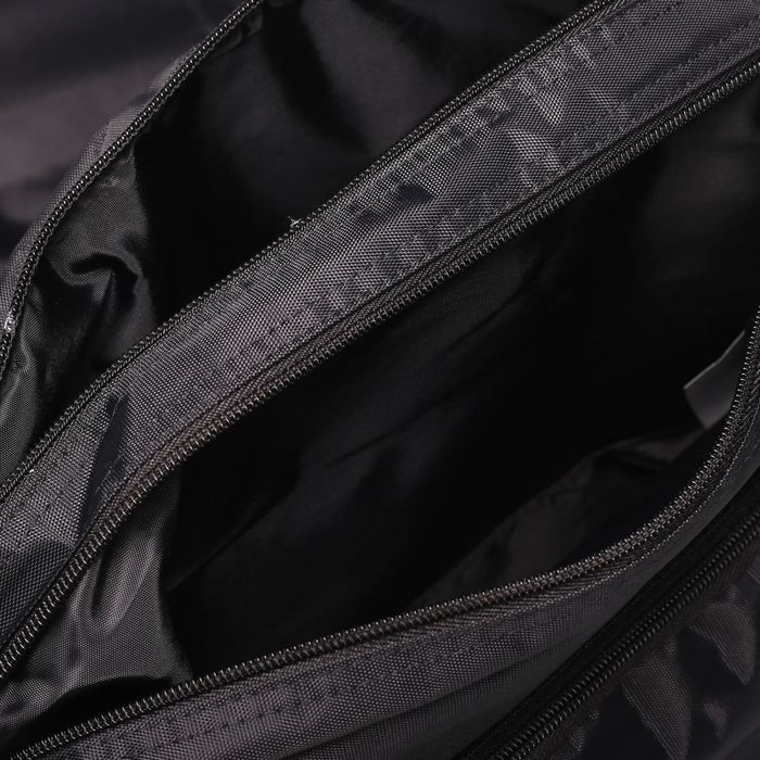 Сумка молод 802 Школьник 36*12*28, 2 отдела на молнии, 3 н/кармана, черный/сирень