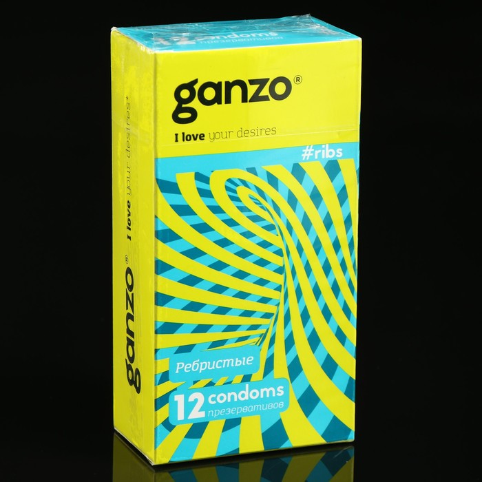Презервативы Ganzo RIBS, ребристые, 12 шт. презервативы ganzo ribs 3 шт