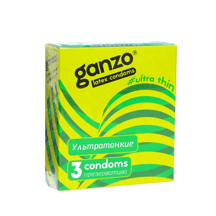 Презервативы «Ganzo» Ultra thin, ультра тонкие, 3 шт. презервативы ganzo ultra thin ультра тонкие 12 шт