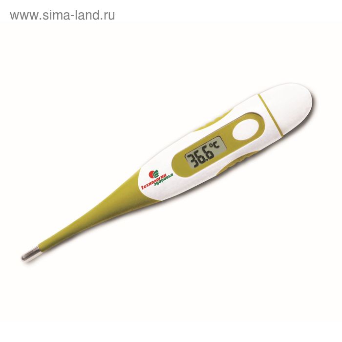 фото Термометр электронный "технологии здоровья" t-ht04, влагозащитный, гибкий наконечник, память