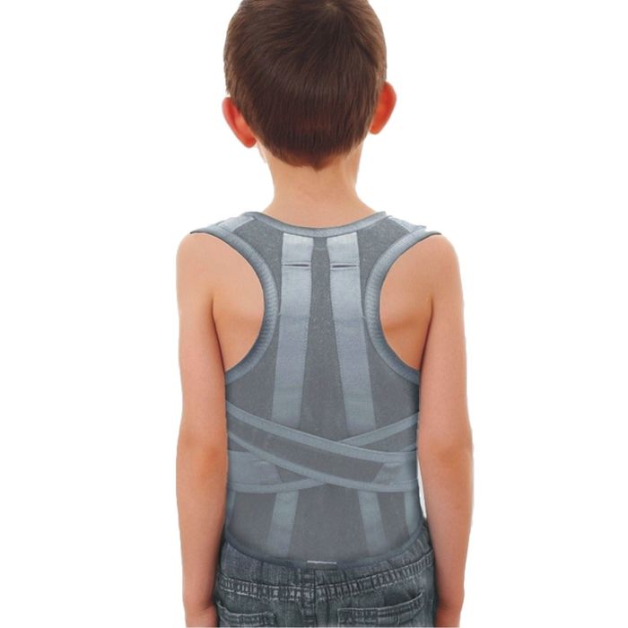 Корсет орт.корректирующий, серый (корректор осанки 2 ребра), размер: XS-40см(60-70)
