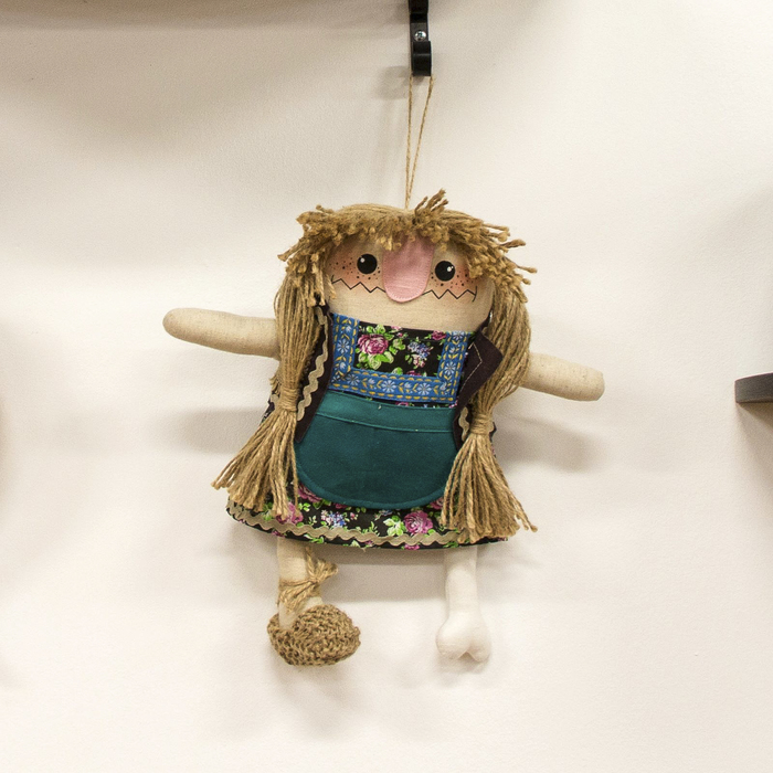 Кукла текстильная "Баба Яга костяная нога"