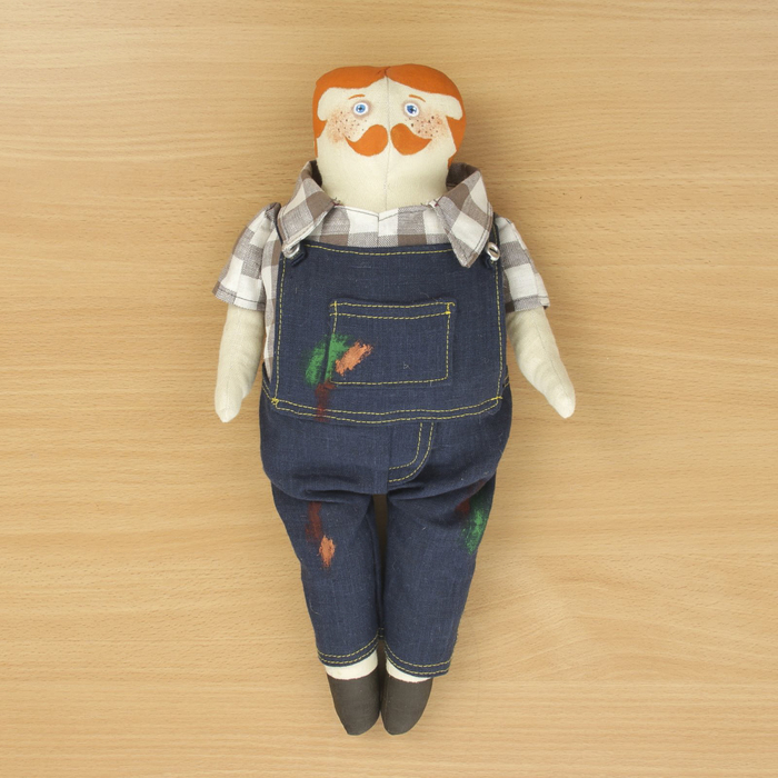 Кукла текстильная "Строитель"