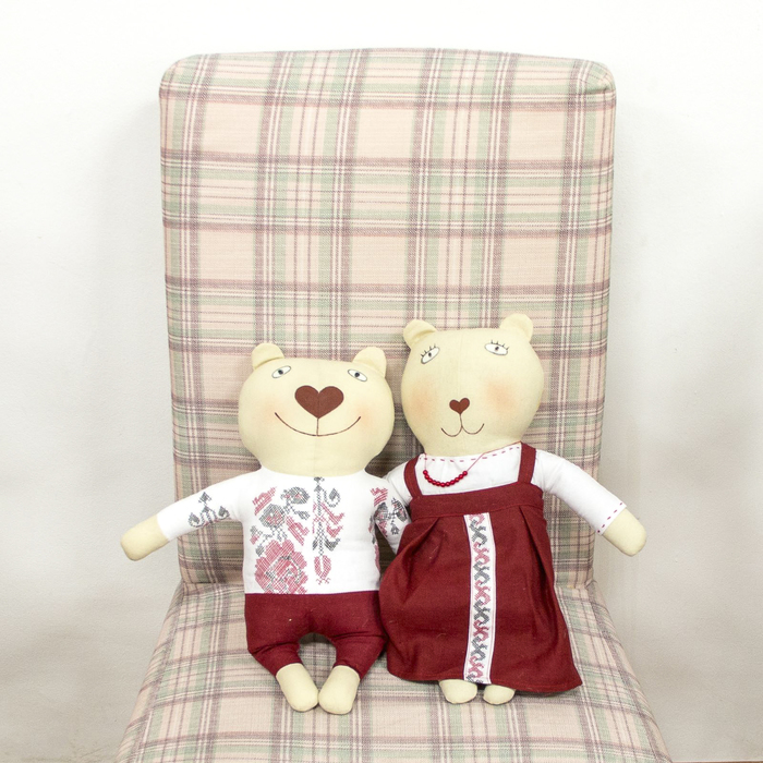 Кукла текстильная "Медведица Олеся"