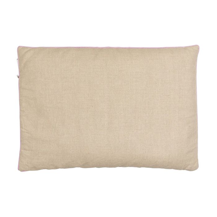 Подушка 50х70 с лузгой гречихи и лавандой, лен