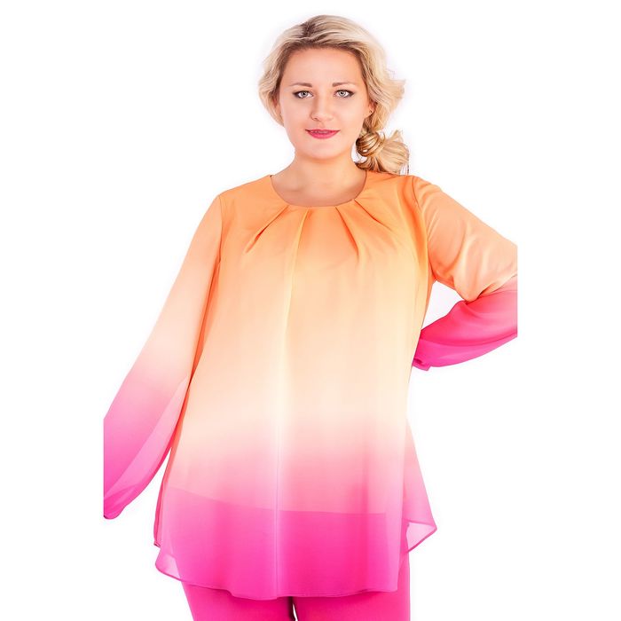 Блуза женская 17-m233-33, размер 52, цвет абрикосовый