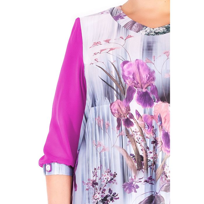 Блуза женская 17-m237-50, размер 68, цвет разноцветный