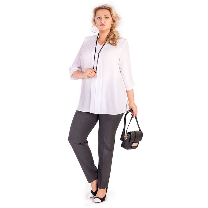 Брюки женские 17-d52, размер 64, цвет древесный уголь