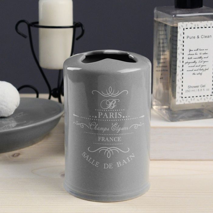 Стакан для зубных щеток с разделителем Paris