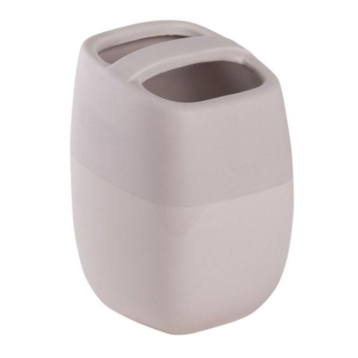 Стакан для зубных щеток с разделителем Brillar beige