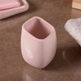 

Стакан для зубных щеток Brillar pink