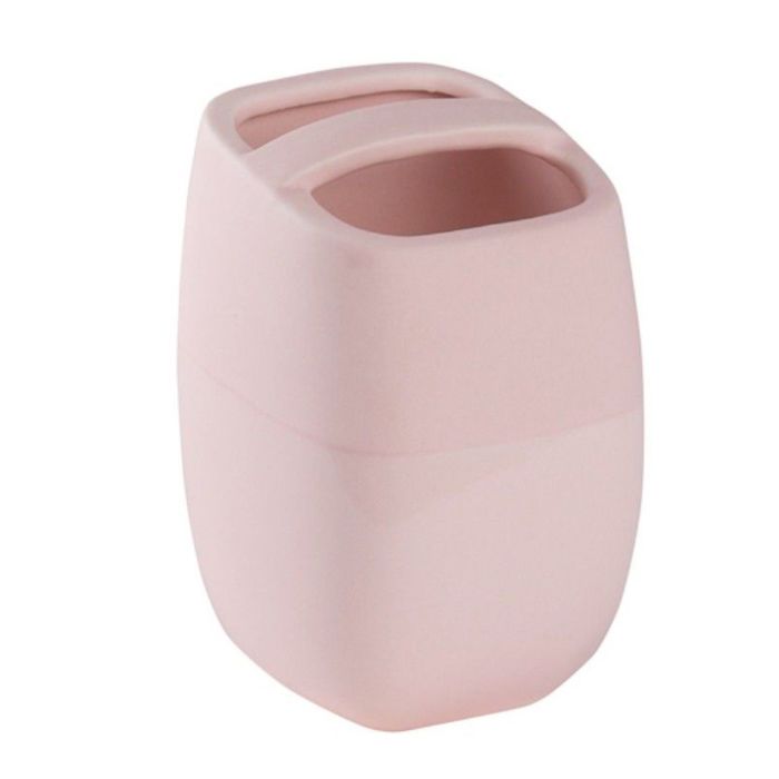 Стакан для зубных щеток с разделителем Brillar pink