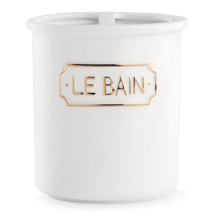 Стакан для зубных щеток с разделителем Le Bain blanc