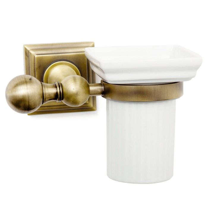 Стакан настенный для зубных щеток Roytend antique bronze