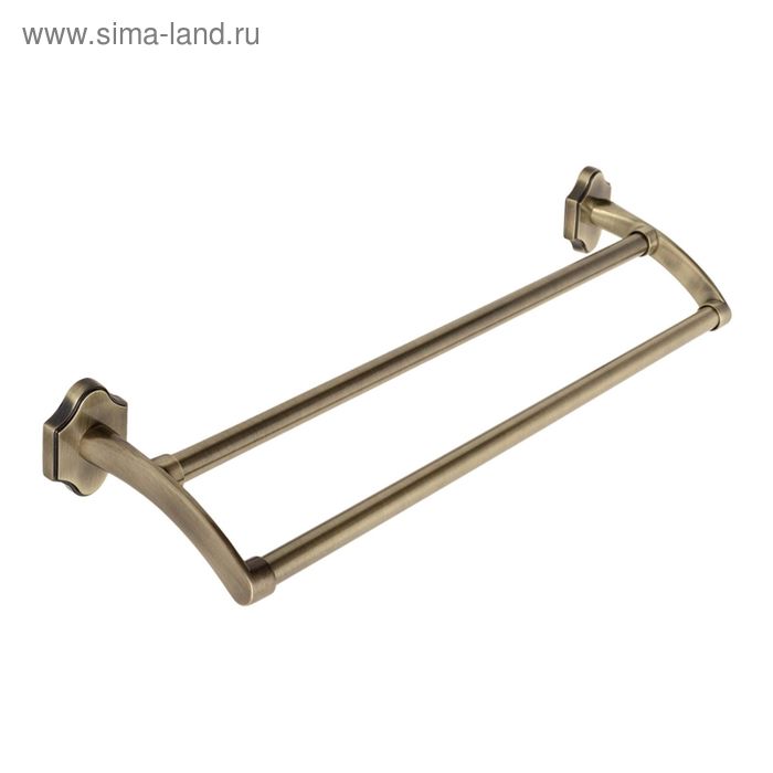 фото Держатель для полотенца двойной 45 см sacramento antique bronze wess