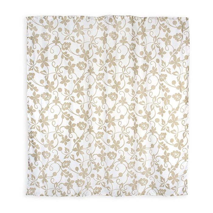 Штора для ванной комнаты тканевая 180x180 см Dibujo, кольца в комплекте