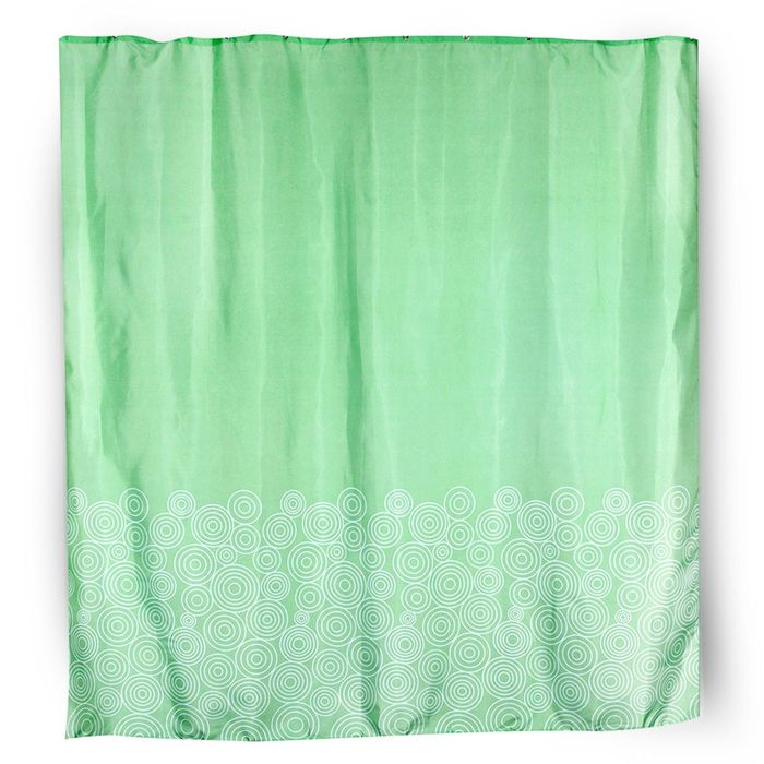 Штора для ванной комнаты тканевая 180x180 см Espiral, кольца в комплекте