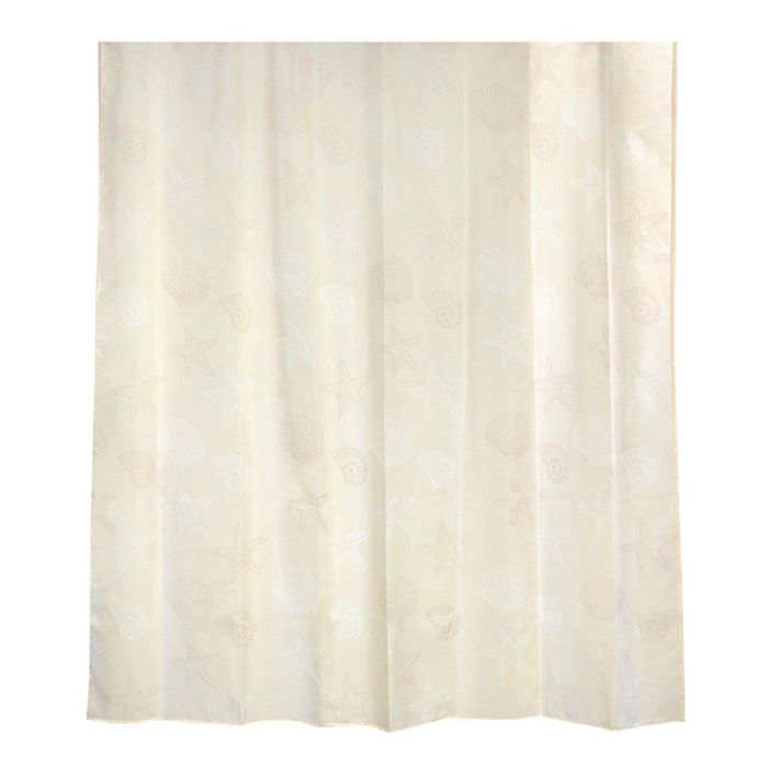 Штора для ванной комнаты тканевая 180x180 см Omeni beige