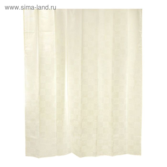 Штора для ванной комнаты Dagha beige, тканевая, 180 х 180 см