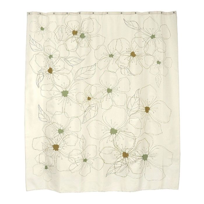 Штора для ванной комнаты тканевая 180х200 см Rasera