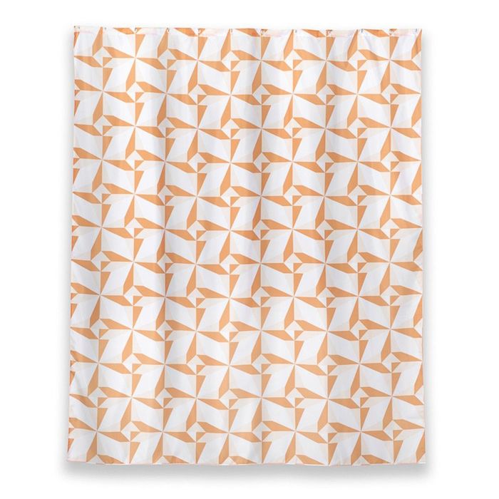 Штора для ванной комнаты тканевая 180x200 см Triangulo