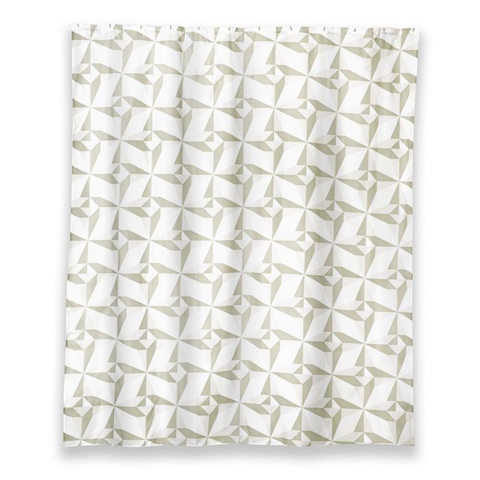 Штора для ванной комнаты тканевая 180x200 см Triangulo