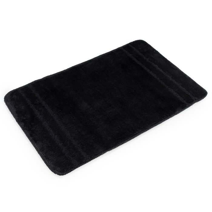 Коврик для ванной, комнаты 50х80 см Solo black