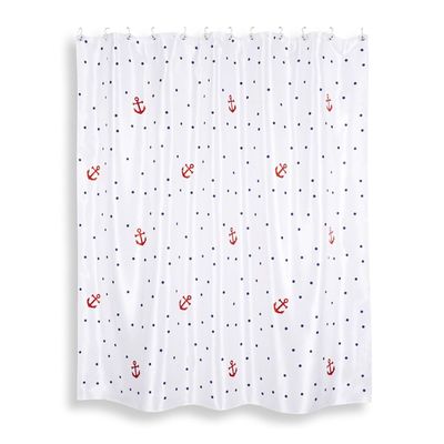 shtora dlya vannoj komnaty maritime white tkan 200 h 200 sm 2265979 kupit po cene ot 1 195 00 rub internet magazin sima land ru