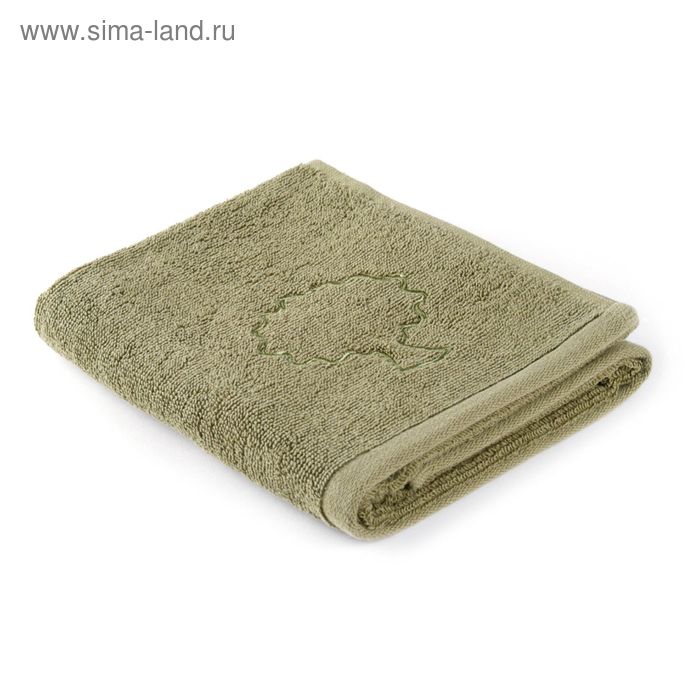 цена Полотенце махровое Moroshka Naturel green, 500 гр, размер 50х70 см, цвет зелёный