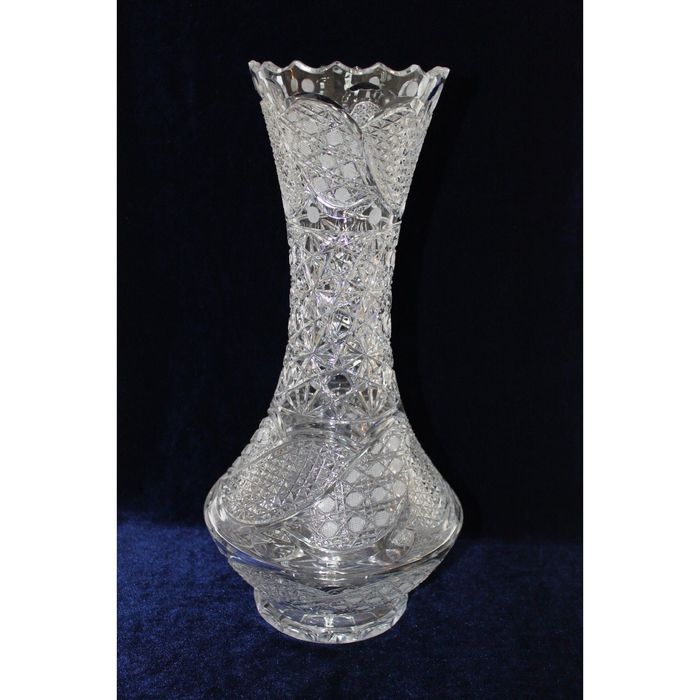 Ваза хрустальная "Орхидея" пр рис  h-393 d-192 С7458