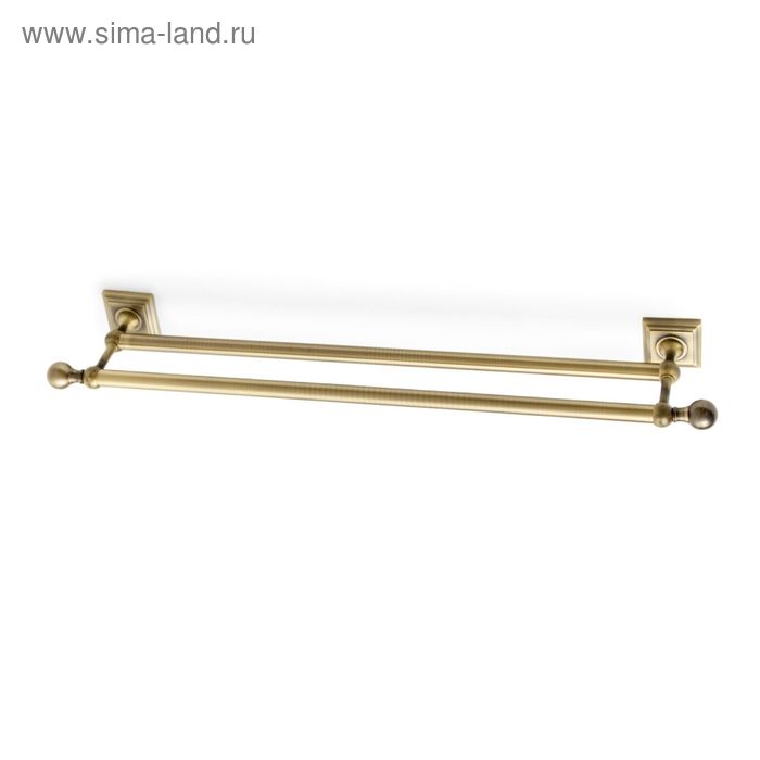 фото Держатель для полотенца двойной 60см roytend antique bronze wess