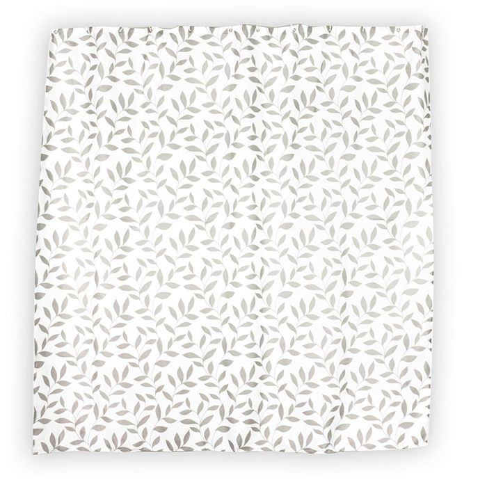 Штора для ванной комнаты тканевая 180x180 см Tree, кольца в комплекте