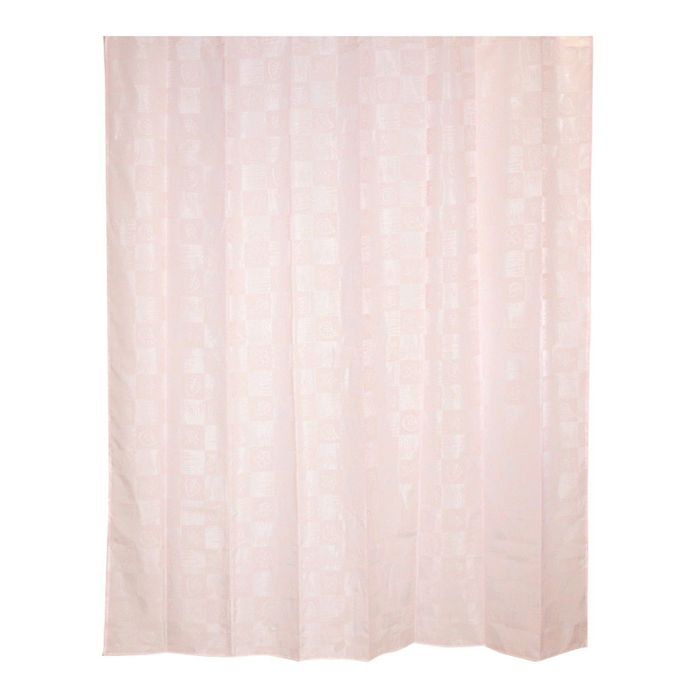 Штора для ванной комнаты тканевая 180x180 см Dagha pink