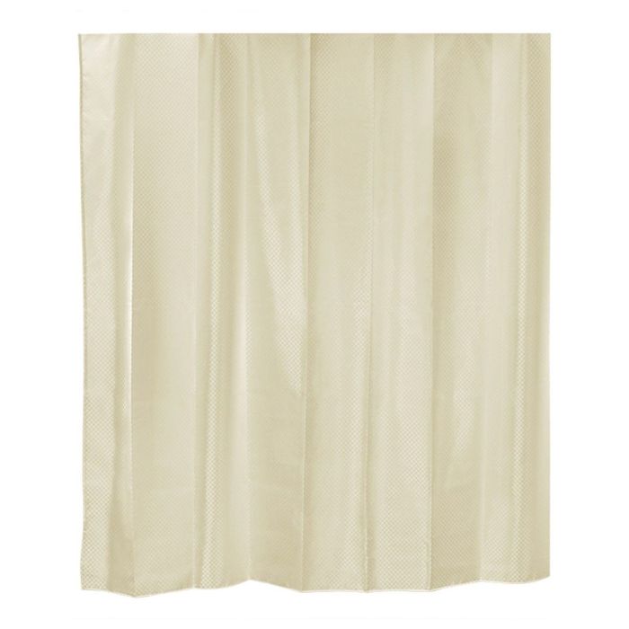 Штора для ванной комнаты тканевая 180x180 см Checks sand