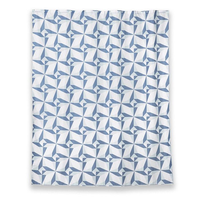 Штора для ванной комнаты тканевая 180x200 см Triangulo