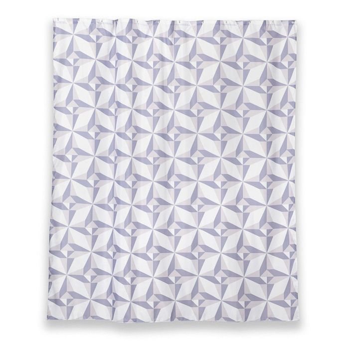 Штора для ванной комнаты тканевая 180x200 см Triangulo