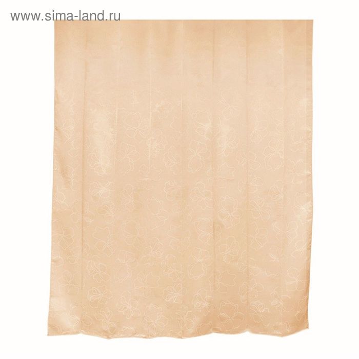 

Штора для ванной комнаты тканевая 180x200 см Reath beige