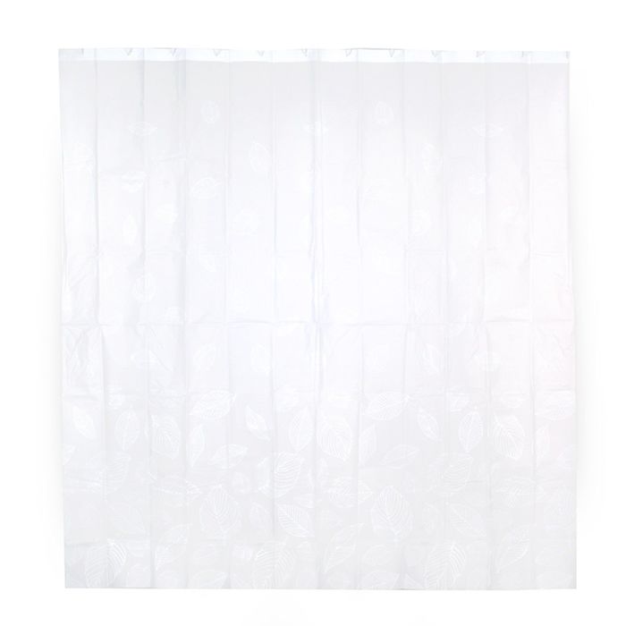 Штора для ванной комнаты пластиковая 180х180 см Blanco, кольца в комплекте