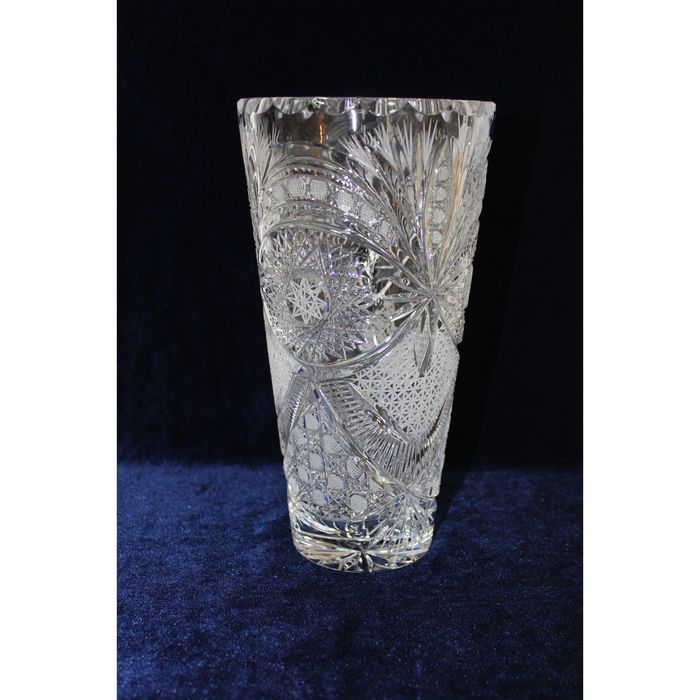 Ваза хрустальная хрустальная "Полевая" 12,9*12,9*24,4 см