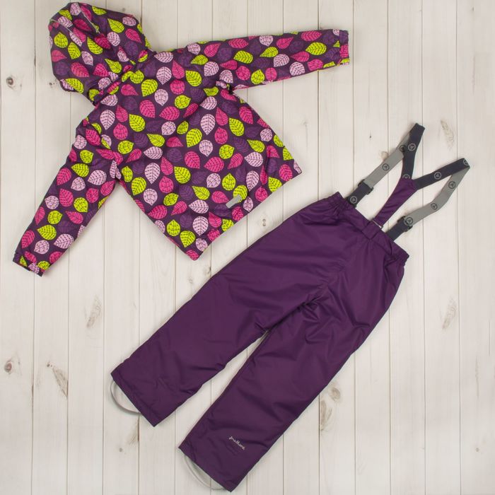 Комплект для девочки (куртка, полукомбинезон), рост 98 см, цвет фиолетовый S17344
