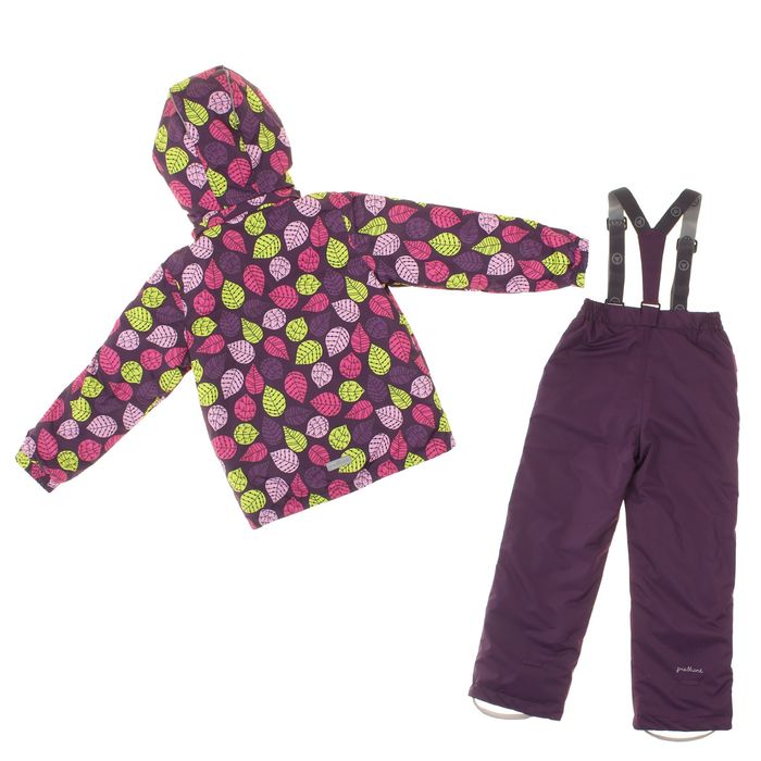 Комплект для девочки (куртка, полукомбинезон), рост 116 см, цвет фиолетовый S17344