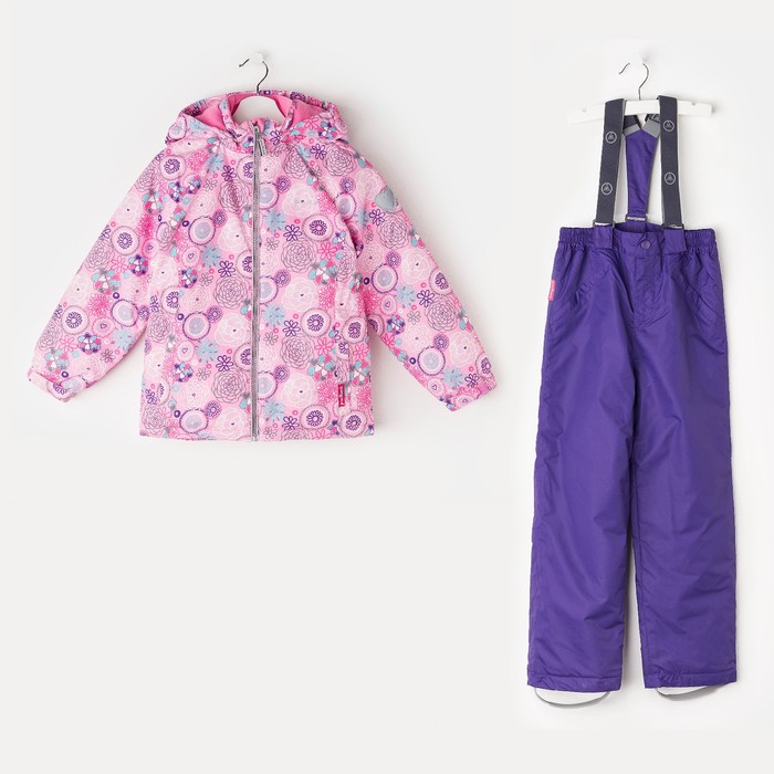 Комплект для девочки (куртка, полукомбинезон), рост 116 см, цвет розовый S17343